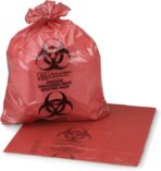 McKesson Infectious Waste Bag, Biohazard, Star Sealed Bottom, Red, 1.25 Mil, 40 to 45 gal, 40 in X 46 in, 150 Count - Image 2