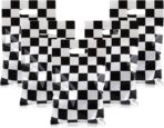 Mikzhskr 30Pcs Race Car Party Favors Bag Goodie bags Racing in Speed Party Decorations Soccer Theme Black and White Checkered Candy Bags with Handles for Kids Race Car Birthday Party Supplies - Image 2