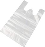 Morcte Clear Plastic T-Shirt Shopping Bags, Handled Grocery Bags, 800 Counts - Image 2