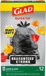 More buying choices for Glad 39 Gallon Quick Tie Lawn & Leaf Bags - 12 Packs - Image 2