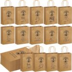 Motipuns 20 Pcs Religious Easter Bags Christian Gift for Mother's Father's Day Kraft Paper Bags Bulk with Handle 6 x 3 x 8 Inches Bible Verse Church Members Welcome Gift for Baptism Pastor Family - Image 2