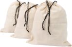 Organic Cotton Shoes Storage Bags - Convenient Shoe Bags for Travel & Storage - Dust Proof Sneaker Bags - Easy to Pack, Convenient to Carry & Foldable Shoes Drawstring Bags (3 Large: 23"x19") - Image 2