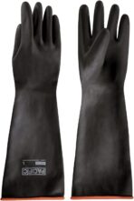 PACIFIC PPE Heavy Duty Latex Chemical Gloves, Strong Acid Resistance Rubber Gloves, Against Alkali and Oil, 18" - Image 2