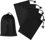 PALTERWEAR Drawstring Bag with Toggle - Nylon Cinch and Ditty Pouch - Six Pack (Black, 5 x 7 Inch, Set of 6) - Image 2