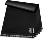 POLYSELLS 100 pcs 12x15.5 Inches Black Poly Mailers Shipping Envelopes, Strong Adhesive Sealing, Waterproof, and Tear-resistant Postal Mailing Bags for Clothing, Books, and Accessories - Image 2