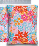 POLYSELLS 100pcs 10x13 Inches Poly Mailers Waterproof & Tear Resistant Mailing Envelopes, Cute Small Business Bags for Clothes, Gifts - Flowers - Image 2