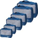Packing Cubes Set Travel Luggage Organizers Suitcase Lightweight Accessories Navy Blue - Image 2