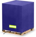 Pallet Cover Tarp Waterproof, Pallet Covers Heavy Duty Waterproof bulk Pallet Covers 48 x 48 x 60'' Outdoor Pallets Tarps Bulk Box Cover 48 x 48 x 60'' Custom Blue Fits Wood Patio Furniture - Image 2