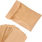 Paper Sandwich Bags Kraft Brown (200 Pack), Commercially Compostable Food Grade Unbleached Kraft Paper for Bakery, Cookies, Treats, Snacks, Sandwiches - Image 2