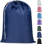 Polecasa Extra Heavy Duty Large Laundry Bag with Sturdy Handles and Drawstring Closure, 28 x 36 inches Durable Storage Bags for Basket, Hamper, College, Dorm, Travel, Navy - Image 2
