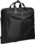 Premium Suit Garment Bag Carry On - Hangs 4 Suits - Travel & Business with Shoulder Strap and Laptop Compartment - Image 2
