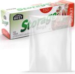 Quart Size Food Storage Bags with Twist Ties – 150 Count Clear Plastic Baggies for Bread, Snacks, Fruits, Nuts – Leak-Resistant, Food Safe, Disposable – by DURRA BEST - Image 2