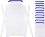 Refillable Ice Bags with Clamp Closure – Easy-Filling Hospital Ice Pack with Soft Outer Cover, Leak-Resistant Inner Layer, Ideal for Pain Relief (10, White, Large) - Image 2