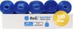 Reli. SuperValue 13 Gallon Recycling Bags | 500 count Bulk | Tall Kitchen | Blue Trash Bags - Image 2