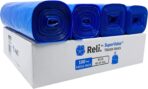 Reli. SuperValue 40-45 Gallon Recycling Bags | 100 Count | Blue Trash Bags - Image 2