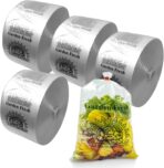 Retail Bags Direct Narrow Profile Produce Roll Bags With Extended Plastic Core - Garden Fresh - 15"X20" - 3300 Count - 4 Rolls - 8 Microns - Clear - Image 2