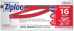 SC Johnson Professional Ziploc Storage Bags with New Grip 'n Seal Technology, For Food Organization and Storage, Double Zipper, Gallon, 250 Count - Image 2
