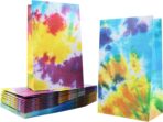 Septo Tie Dye Party Favor Bags, 24 Pieces Camouflage Treat Goody Bags Retro Gift Bags Colorful Kids Party for Birthday Retro Theme - Image 2