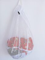 Small Commercial Mesh Laundry Bag with Handle and Drawstring for Dormitory, Travelling, College,Apartment, Camping, RV, Machine Washable, Hanging Mesh Bag,20×17inc - Image 2