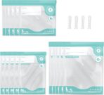 Sous Vide Bags Reusable, Vacuum Food Storage Bags 15 pcs (S M L each size 5pcs) Comes with 4 sealing sliders PA&PE material Double zipper Long-lasting freshness Bag for Cooking, Food Storage - Image 2