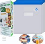 Super Large Sous Vide Bags15pcs kit,BPA Free Reusable Vacuum Sealer Bags and 2pcs Sealing Clips for Food Storage and Sous Vide Cooking(11.8x13.4in/30x34cm) - Image 2