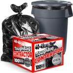 Toughbag 40-45 Gallon Trash Bags Heavy Duty (100 Count) - 39, 40, 42, 44 Gallon Trash Bags for Contractors, Commercial, Home, Kitchen - Made in USA - Image 2