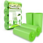 Trash Bags Biodegradable, Strong Rubbish Bags, Trash bags Recycling & Degradable Garbage Bags, Compostable Bags (Green, 13 Gallon) - Image 2
