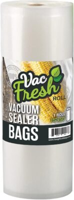 Vac Fresh Vacuum Seal Bags, Large Vacuum Sealer Rolls, 3.5 mil Thick, 15 inches Wide x 50 Feet Long Vacuum Seal Bags Roll, for Food Storing, Meal Prep, Sous Vide Cooking, Bulk Storage, 15x50 Roll - Image 2