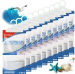 Vacplus Moisture Absorbers, Hanging Closet Dehumidifier Bags, Humidity Packs, Desiccant, Closet Dehumidifiers with Ocean Breeze Fragrance, 10 Pack, 9.8 OZ - Image 2