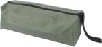 Vaguelly Waterproof Large Capacity Tool Bag with Zipper Pouch, Creative Sundries Organizer Handheld Toolkit Pouch for Hardware and Small Parts Storage in Military Green - Image 2