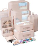 Veken 8 Set Packing Cubes, Cruise Ship Travel Essentials Accessories for Beach Vacation, Personalized Gifts for Women Mom Her, Suitcase Organizer Bags for Luggage with Hanging Toiletry Bag - Image 2