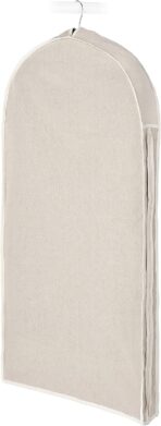 Whitmor Zippered Garment Bag Natural Linen, Large - Image 2