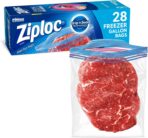 Ziploc Gallon Food Storage Freezer Bags, Grip 'n Seal Technology for Easier Grip, Open, and Close, 28 Count - Image 2