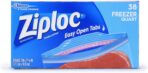Ziploc Quart Food Storage Freezer Bags, Grip 'n Seal Technology for Easier Grip, Open, and Close, 38 Count, Pack of 3 (114 Total Bags) - Image 2