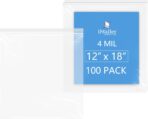 iMailer- 4 Mil Heavy Duty Zip Bags - 12" x 18" 100 Pack- Durable Storage Bags for Food, Crafts, Hardware, and Organizing - Image 2