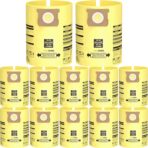10PCS 10-14 Gallon Vacuum Bags for Shop Vac Bags, Disposable Wet Dry Vaccum Collection Bags Replace Part Type I #90672 9067200, Type F #90662 9066200 9066233, VF2005 (Yellow) - Image 2