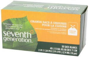Seventh Generation Tall Kitchen Trash Bags, 13 gal, 30 Bags - Image 3