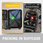 Comfyanno Travel Shoe Bag, Shoe Storage Bag for Packing in Suitcase, Resist Odor & Dust, Portable Sneaker Bag with Zipper, Travel Essentials, 17.7x9.8 in - Black - Image 3