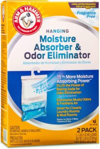 Hammer Hanging Moisture Absorbers and Odor Eliminator - 1 Fragrance Free & 1 Clean Burst - Humidity Packs Traps Moisture - Fresher Air - Humidity Absorber Dehumidifier Bags - 2 Pack, Packed by ILIOS - Image 3
