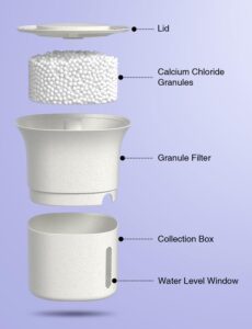 CLEVAST Refillable Moisture Absorber Boxes, 4 Pack 12.5 oz Reusable Dehumidifier for Closet, Bathroom & Wardrobe, Removes Excess Moisture, Odor & Humidity - Image 3