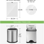 1.3 Gallon 100 Counts (fit 1.3-1.5 Gal) Mini Drawstring Trash Bags Garbage Bags by RayPard, 4-5L Small Plastic Trash Can Liner fit 1,1.2-1.5 Gal Waste Basket for Home Office Kitchen Bathroom, White - Image 3