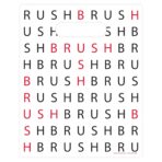 Brush Crossword Dental Giveaway Bags, 8" x 10", 100 Pack - Image 2