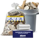 Plasticplace 42 Gallon Contractor Trash Bags │ 4.0 Mil │Clear Heavy Duty Garbage Bags │ 33" x 48" (50 Case) - Image 2