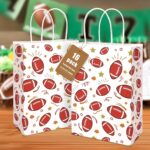 Shindel 16 Pack Football Goodie Bags, 5.5 x 2.8 x 8 Inches Football Gift Bags with Handles for Team Snack kids Birthday Party Favor Supplies - Image 2
